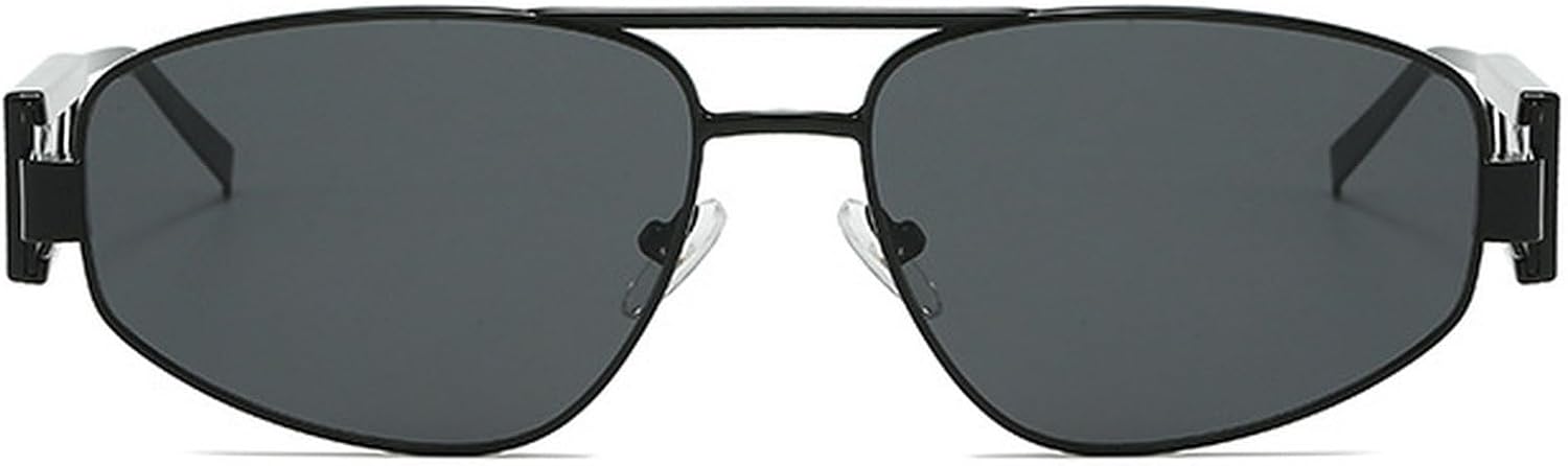 Ретро-солнцезащитные очки с двойной перемычкой для мужчин, простые, легкие, в стиле «кошачий глаз», женские солнцезащитные очки, модные оттенки, защита от ультрафиолета UV400 mincl, Black
Ретро-солнцезащитные очки с двойной перемычкой для мужчин, простые, легкие, в стиле «кошачий глаз», женские солнцезащитные очки, модные оттенки, защита от ультрафиолета UV400 mincl, Black