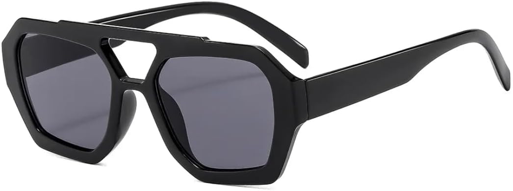 Ретро-солнцезащитные очки с двойной перемычкой для женщин и мужчин, винтажные, для активного отдыха, вождения, с градиентным покрытием, защита от УФ-излучения UV400 UATXTAU, Black Grey
Ретро-солнцезащитные очки с двойной перемычкой для женщин и мужчин, винтажные, для активного отдыха, вождения, с градиентным покрытием, защита от УФ-излучения UV400 UATXTAU, Black Grey