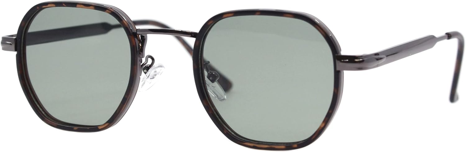 Ретро-солнцезащитные очки квадратной формы с металлическим и пластиковым покрытием, двойная оправа, защита от ультрафиолета UV400, унисекс, винтажный стиль PASTL, Gunmetal Tortoise (Green)
Ретро-солнцезащитные очки квадратной формы с металлическим и пластиковым покрытием, двойная оправа, защита от ультрафиолета UV400, унисекс, винтажный стиль PASTL, Gunmetal Tortoise (Green)