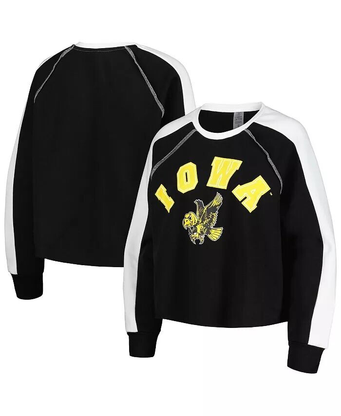 Черный женский укороченный пуловер Iowa Hawkeyes Blindside с регланами Gameday Couture
Черный женский укороченный пуловер Iowa Hawkeyes Blindside с регланами Gameday Couture