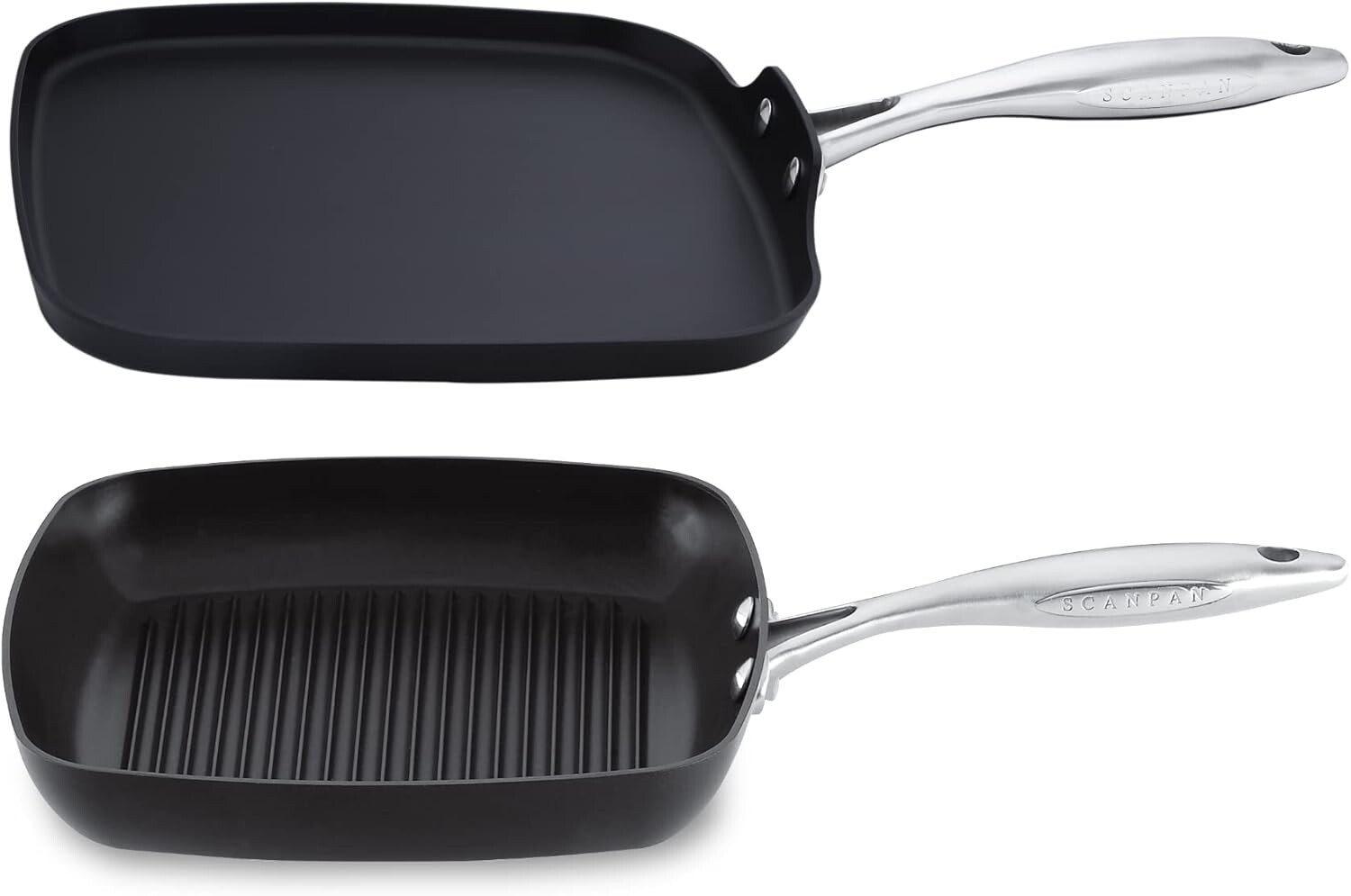 Scanpan Professional 10,5-дюймовая квадратная сковорода-гриль и 11-дюймовая сковорода — простая в использовании посуда с антипригарным покрытием — можно мыть в посудомоечной машине, металлической посуде и духовке — сделано в Дании, Black
Scanpan Professional 10,5-дюймовая квадратная сковорода-гриль и 11-дюймовая сковорода — простая в использовании посуда с антипригарным покрытием — можно мыть в посудомоечной машине, металлической посуде и духовке — сделано в Дании, Black