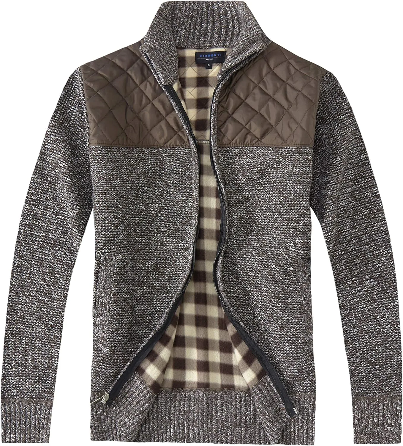 Кардиган Gioberti мужской вязаный Regular Fit на молнии с мягкой флисовой подкладкой
Кардиган Gioberti мужской вязаный Regular Fit на молнии с мягкой флисовой подкладкой