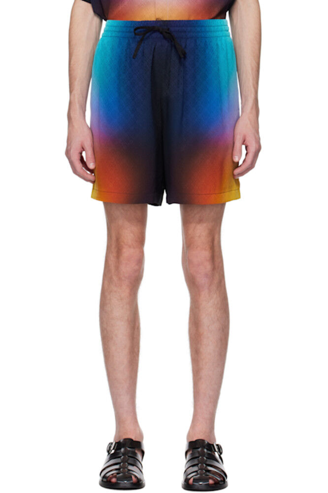 Шорты из разноцветного градиентного шелка Casablanca
Шорты из разноцветного градиентного шелка Casablanca