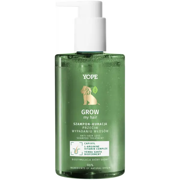 Шампунь-лечение волос, 300 мл Yope Grow my hair
Шампунь-лечение волос, 300 мл Yope Grow my hair