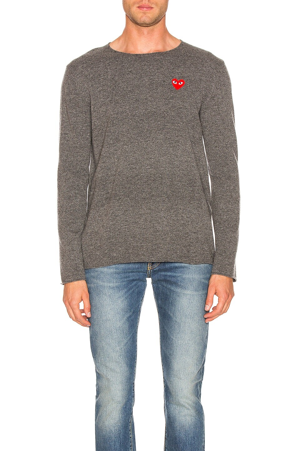 Толстовка Comme des Garçons Logo Emblem, серый 
Толстовка Comme des Garçons Logo Emblem, серый