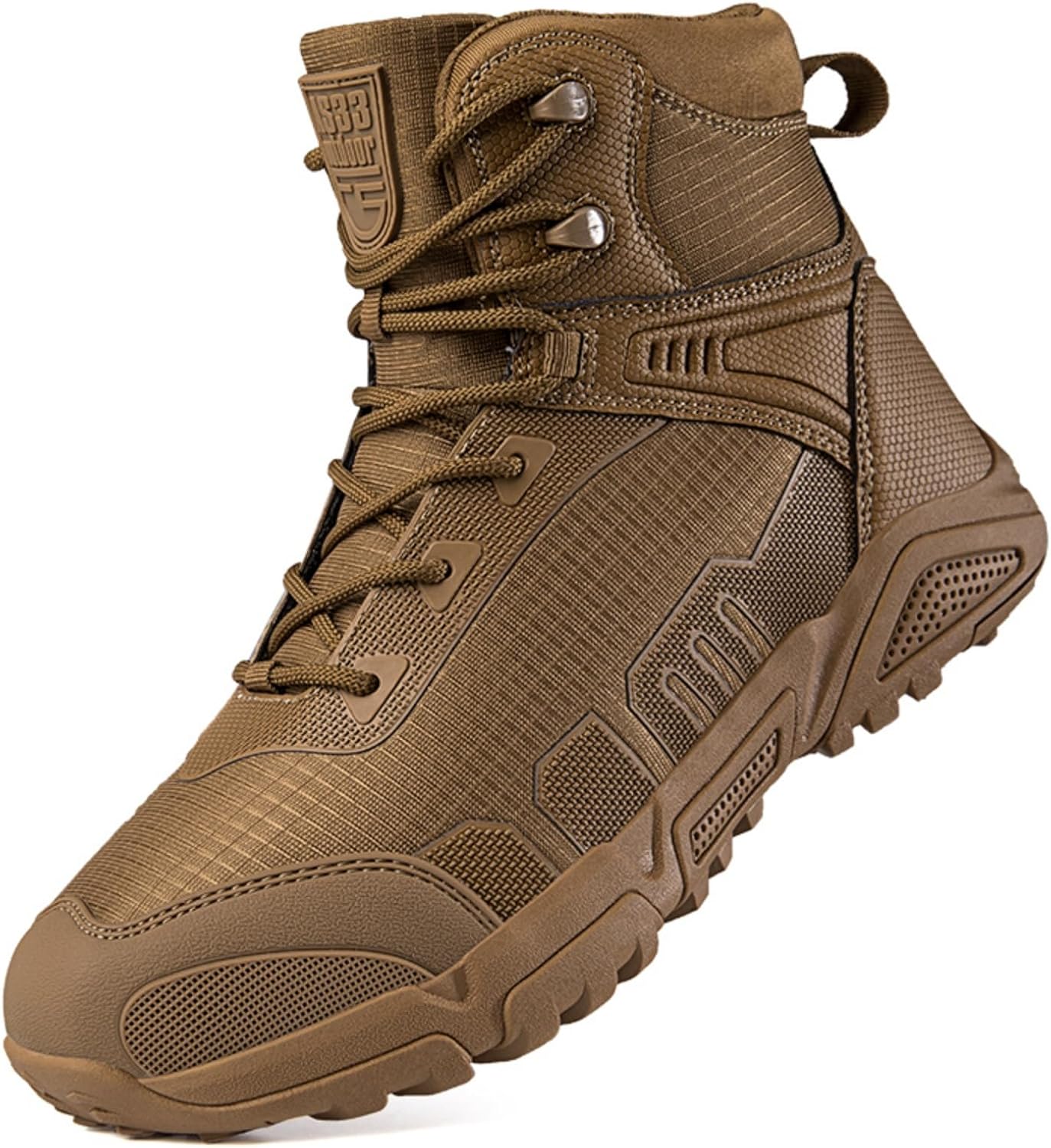 Мужские тактические ботинки YRZHGDL высокие легкие для ходьбы, работы и туризма, комфортные дышащие боевые с нескользящей подошвой для охоты, работы, прогулок, тренировок и бега по тропам, коричневый
Мужские тактические ботинки YRZHGDL высокие легкие для ходьбы, работы и туризма, комфортные дышащие боевые с нескользящей подошвой для охоты, работы, прогулок, тренировок и бега по тропам, коричневый