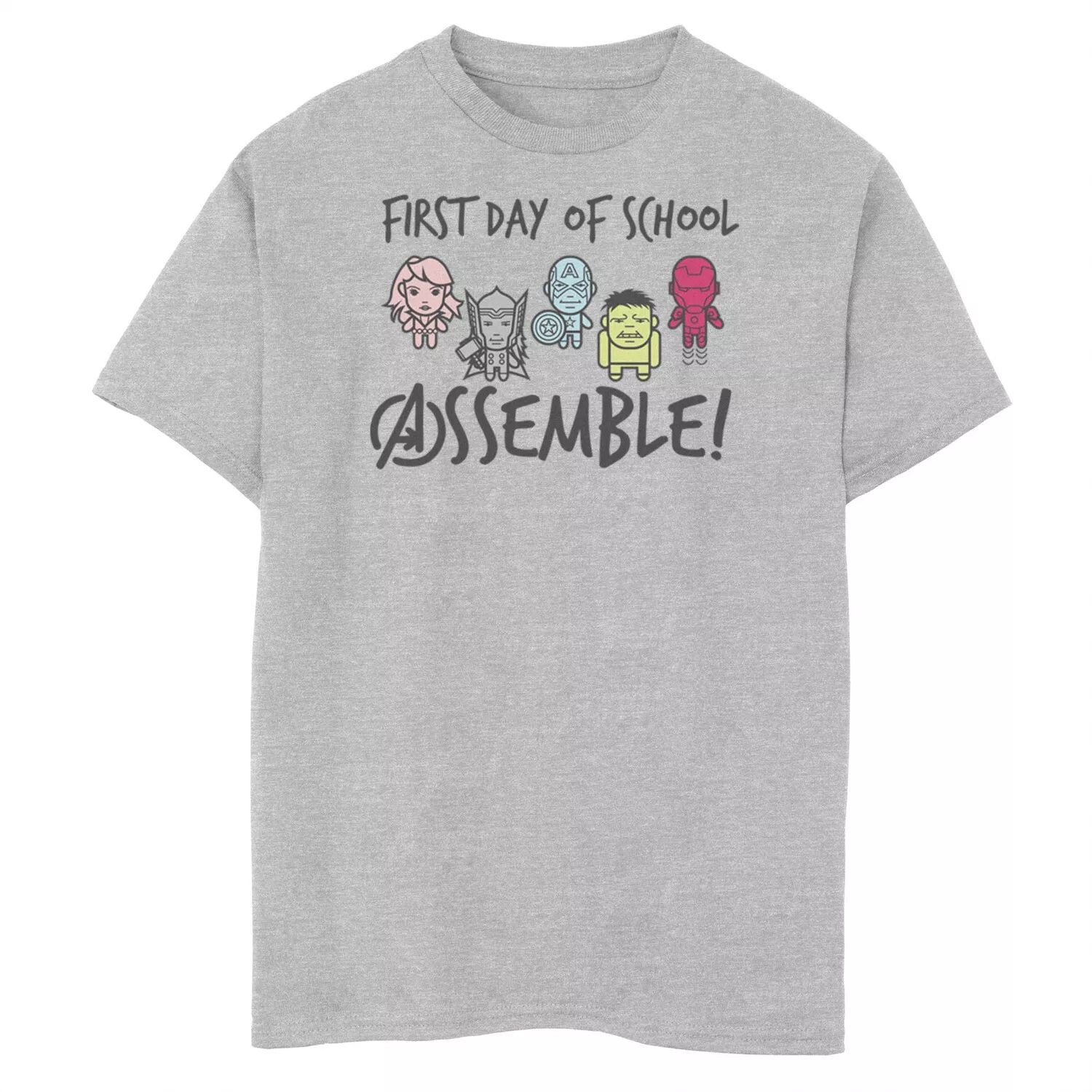 Футболка с текстом и графикой для мальчиков 8–20 лет «Мстители Marvel» собираются в первый день в школе Marvel
Футболка с текстом и графикой для мальчиков 8–20 лет «Мстители Marvel» собираются в первый день в школе Marvel