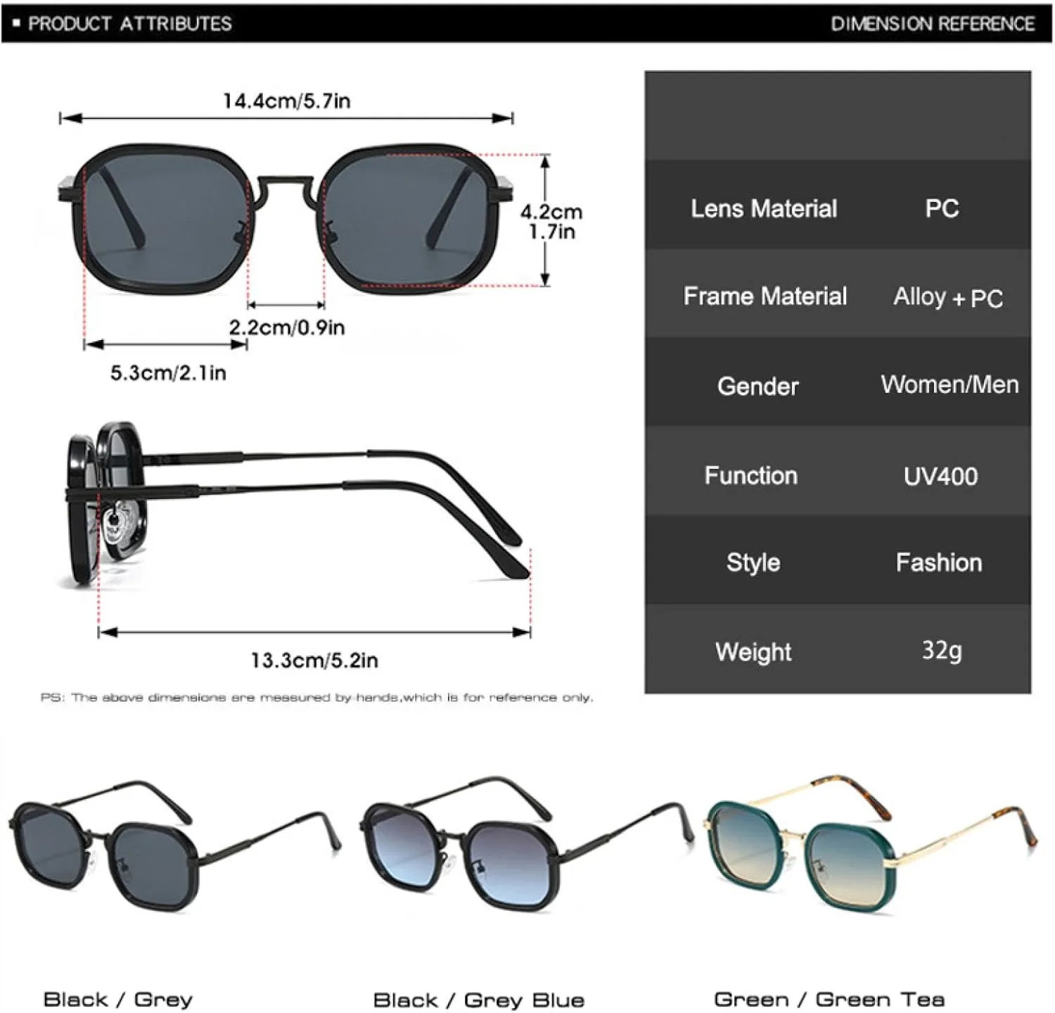 Модные солнцезащитные очки с градиентным переходом для женщин, защита от УФ-излучения UV400, ретро-солнцезащитные очки для мужчин TVTBBVV, Pink Tea Pink
Модные солнцезащитные очки с градиентным переходом для женщин, защита от УФ-излучения UV400, ретро-солнцезащитные очки для мужчин TVTBBVV, Pink Tea Pink