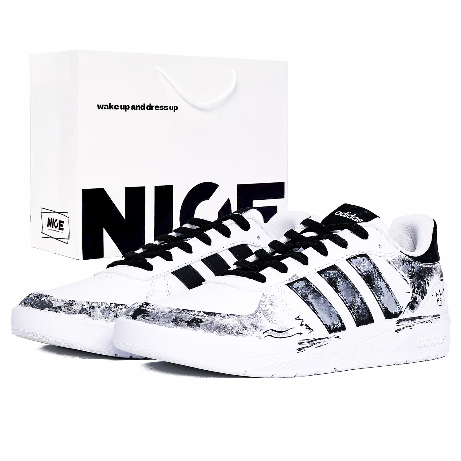 Adidas Neo Courtbeat Cushioning, износостойкие низкие кроссовки для скейтборда Unisex серый белый
Adidas Neo Courtbeat Cushioning, износостойкие низкие кроссовки для скейтборда Unisex серый белый