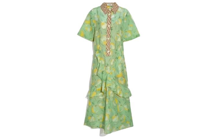 Платье с короткими рукавами женское зеленое Coach
Платье с короткими рукавами женское зеленое Coach