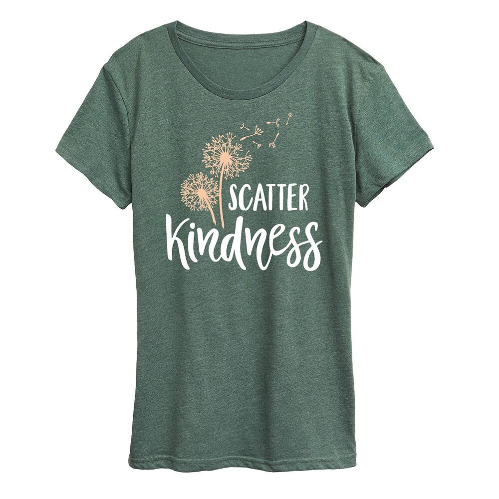 Женская футболка с рисунком Scatter Kindness Licensed Character, цвет Heather Green
Женская футболка с рисунком Scatter Kindness Licensed Character, цвет Heather Green