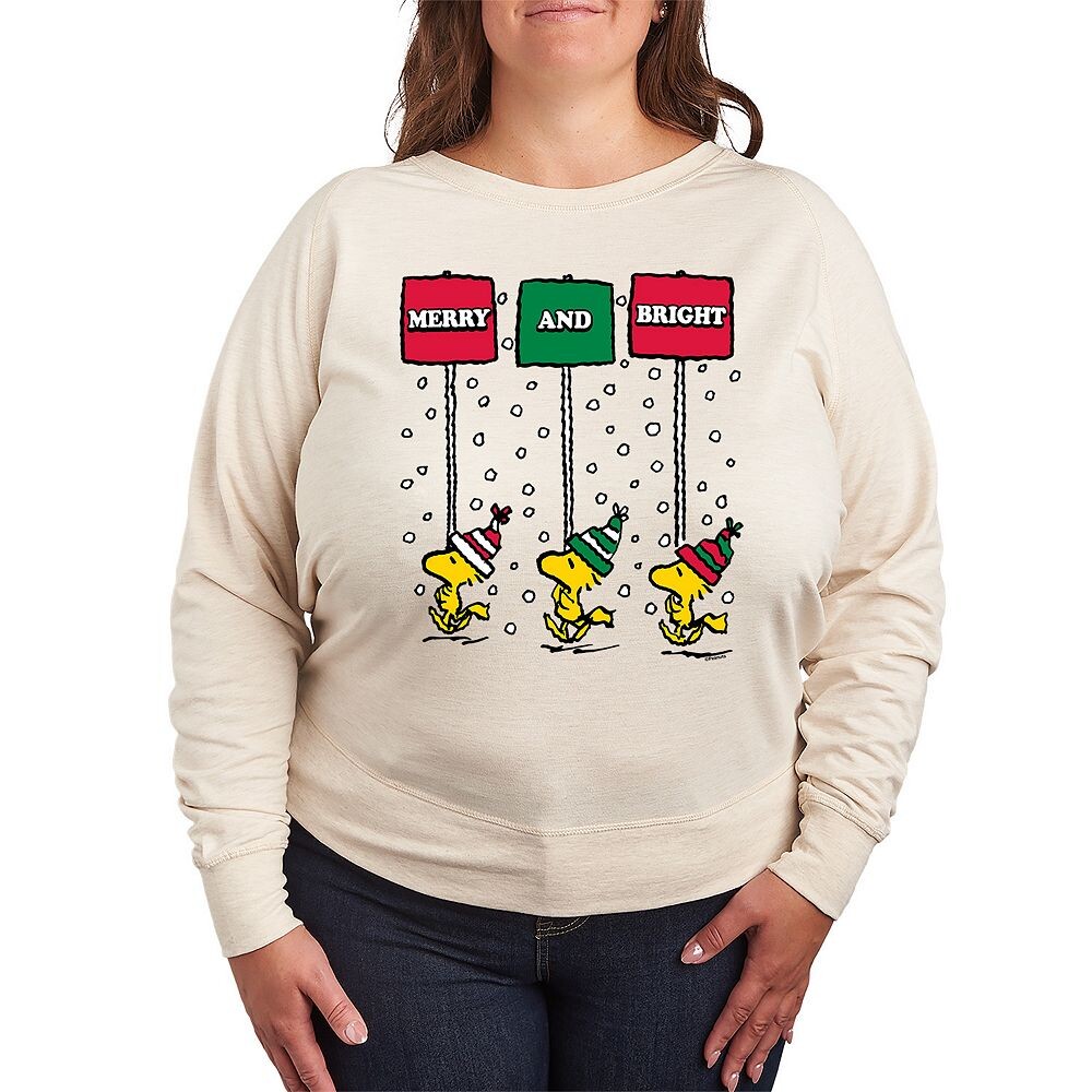 Женский легкий свитшот из френч-терри Peanuts Woodstock Merry & Bright Licensed Character, бежевый
Женский легкий свитшот из френч-терри Peanuts Woodstock Merry & Bright Licensed Character, бежевый