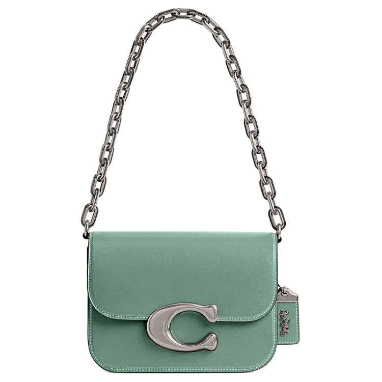 IDOL Кожаная сумка через плечо маленького размера женская аквамаринового цвета COACH
IDOL Кожаная сумка через плечо маленького размера женская аквамаринового цвета COACH