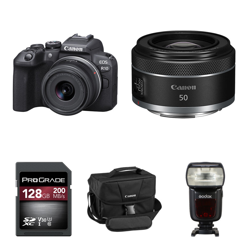 Беззеркальная камера Canon EOS R10 Mirrorless Camera Portrait Photography Kit
Беззеркальная камера Canon EOS R10 Mirrorless Camera Portrait Photography Kit