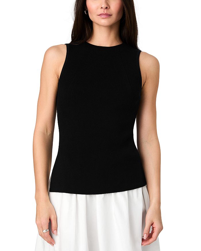 Майка с рубчиком Mozza FRENCH CONNECTION, черный 
Майка с рубчиком Mozza FRENCH CONNECTION, черный