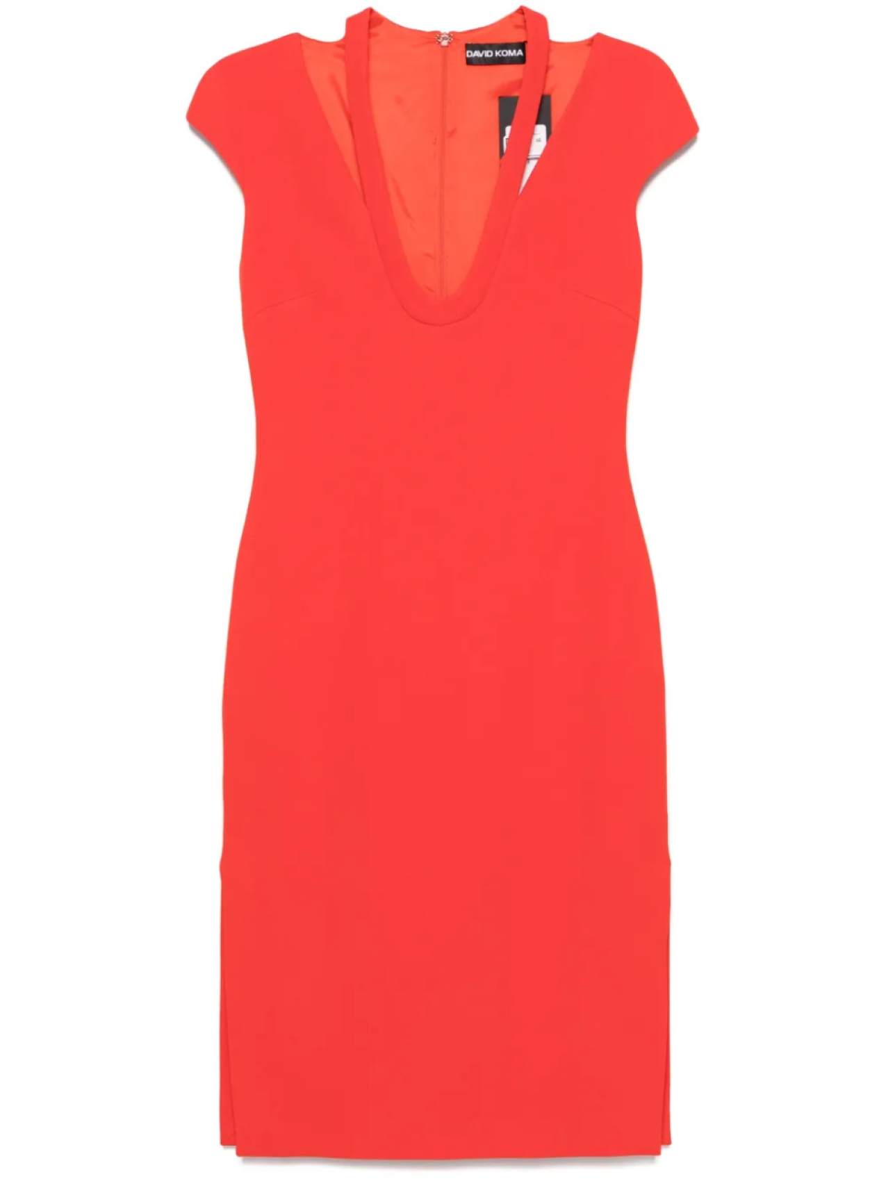 Платье миди от David Koma Cady, оранжевый
Платье миди от David Koma Cady, оранжевый