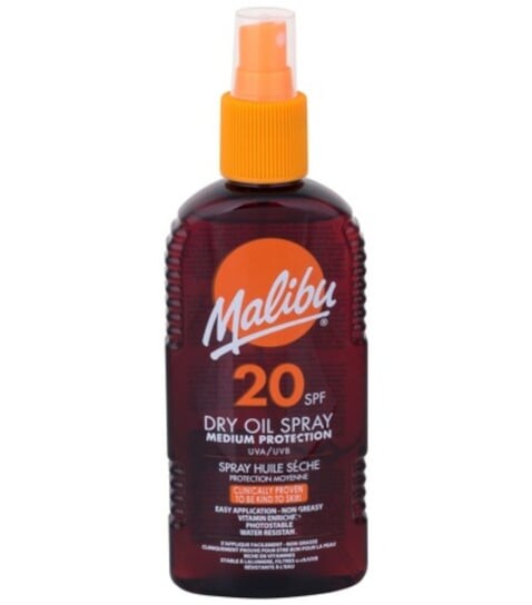 Масло для загара, SPF 20, 200 мл Malibu, Dry Oil Spray Medium Protection
Масло для загара, SPF 20, 200 мл Malibu, Dry Oil Spray Medium Protection