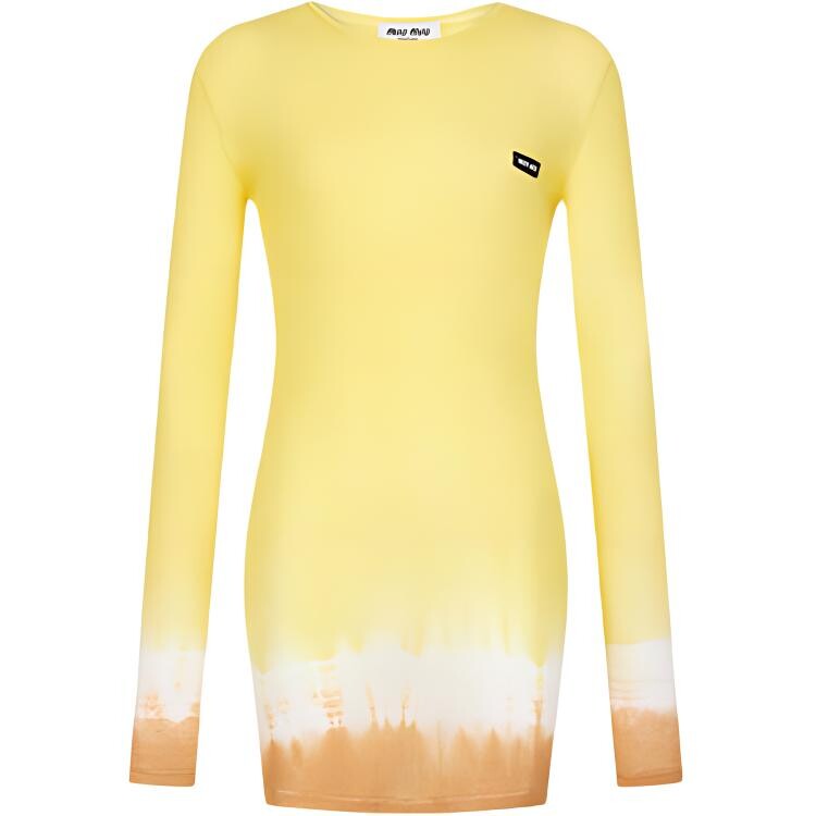 Платье с длинными рукавами женское желтое Miu Miu
Платье с длинными рукавами женское желтое Miu Miu