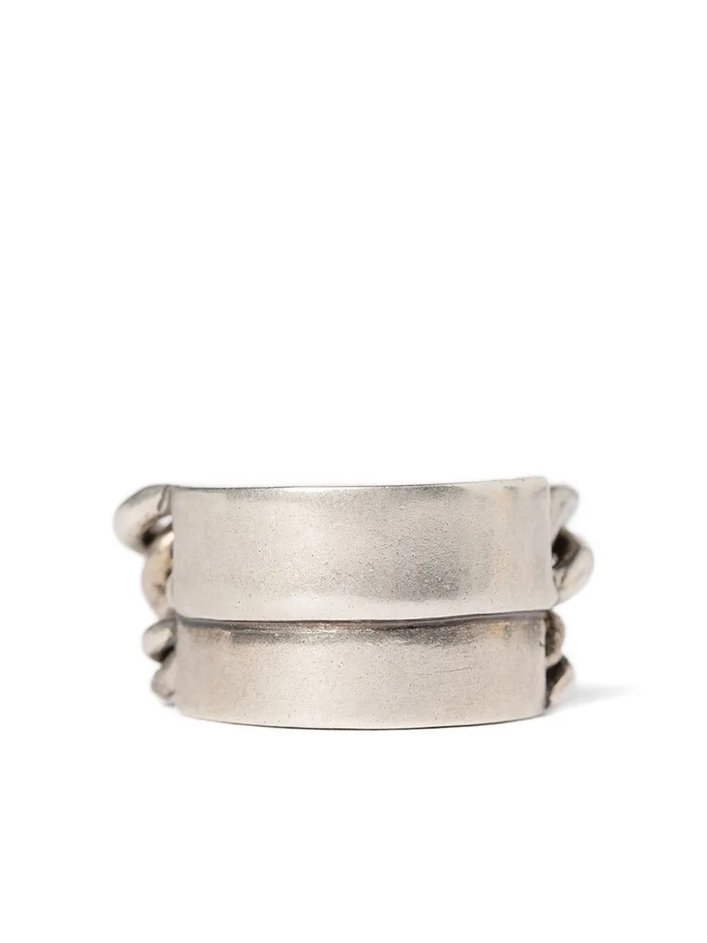 Кольцо Ize double-band chain ring Ann Demeulemeester, серебряный
Кольцо Ize double-band chain ring Ann Demeulemeester, серебряный