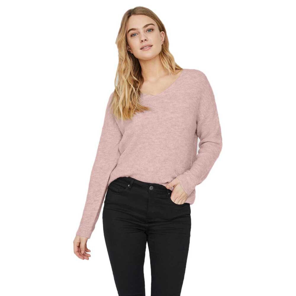 Свитер Vero Moda Crew Lefile V-Neck, розовый 
Свитер Vero Moda Crew Lefile V-Neck, розовый
