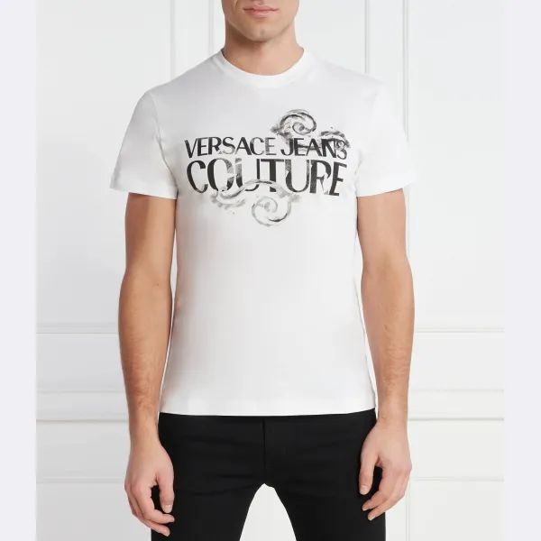 Облегающая футболка Versace, белый
Облегающая футболка Versace, белый