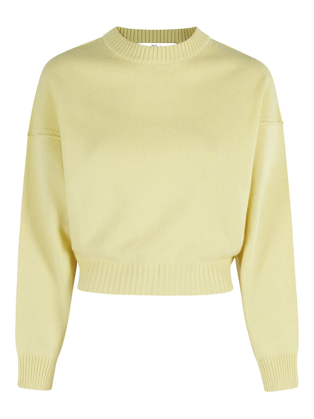 Свитер с отделкой в рубчик Tela, желтый 
Свитер с отделкой в рубчик Tela, желтый
