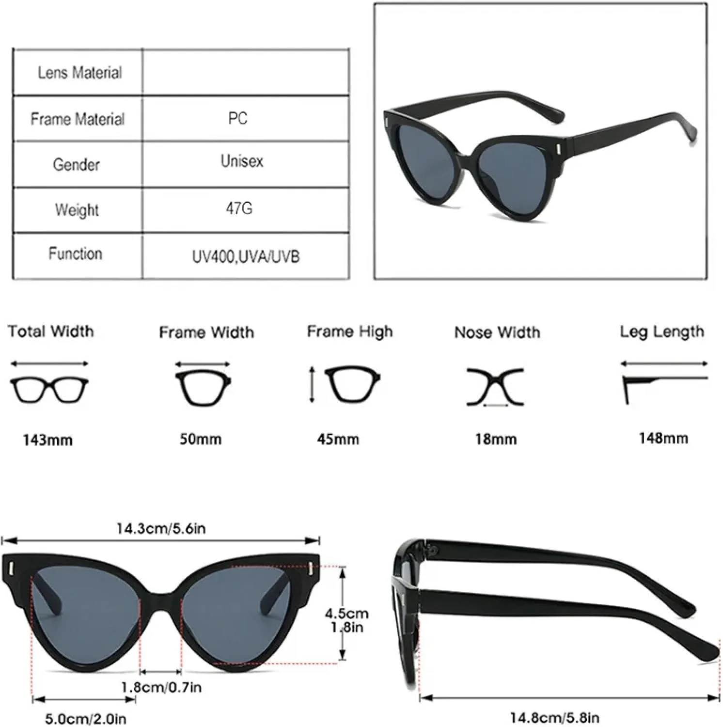 Модные солнцезащитные очки «кошачий глаз» с заклепками для женщин, модный узор, желтый леопардовый градиент, защита от УФ-излучения UV400 VVTWSSW, Black Black
Модные солнцезащитные очки «кошачий глаз» с заклепками для женщин, модный узор, желтый леопардовый градиент, защита от УФ-излучения UV400 VVTWSSW, Black Black