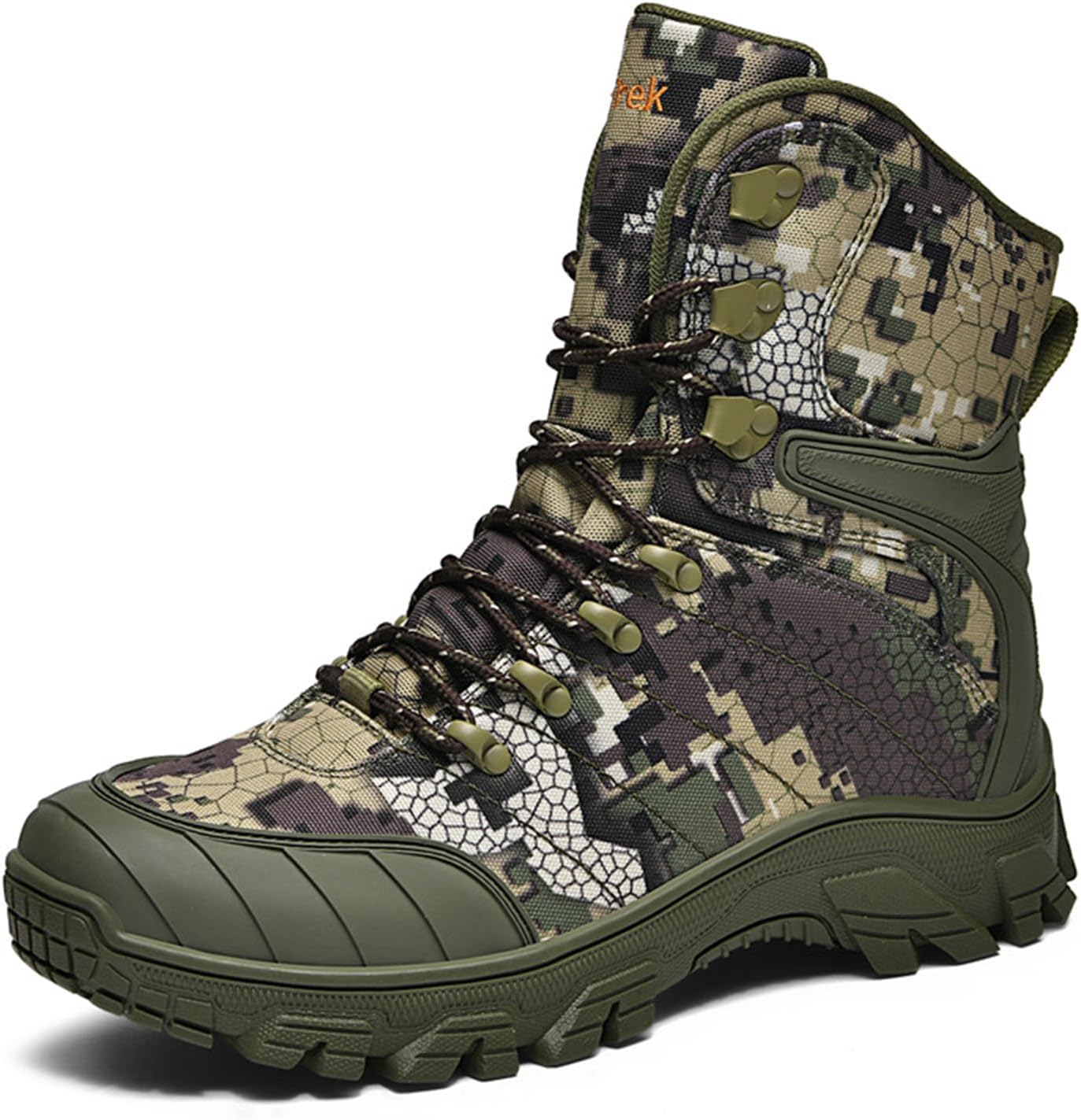 Мужские камуфляжные кожаные тактические военные ботинки на шнуровке, средней высоты, с круглым носком, платформенной подошвой из нескользящей резины, дышащие, с поддержкой голеностопа для походов, кемпинга, охоты, армии и джунглей Tengfeifly, зе...
Мужские камуфляжные кожаные тактические военные ботинки на шнуровке, средней высоты, с круглым носком, платформенной подошвой из нескользящей резины, дышащие, с поддержкой голеностопа для походов, кемпинга, охоты, армии и джунглей Tengfeifly, зе...