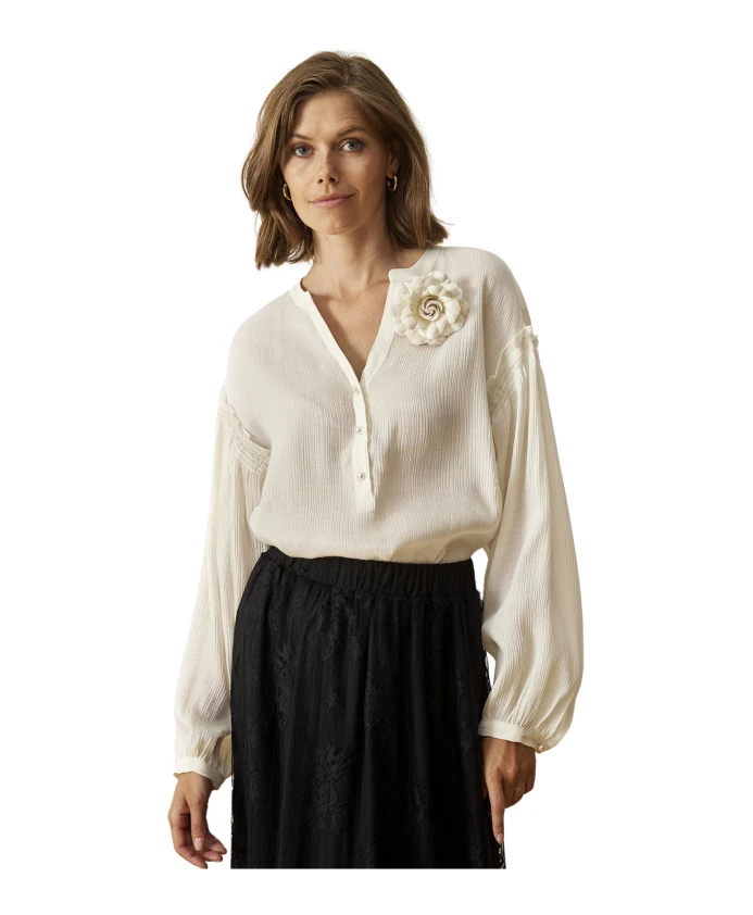 Женственная блузка с пышными рукавами In Front, белый
Женственная блузка с пышными рукавами In Front, белый