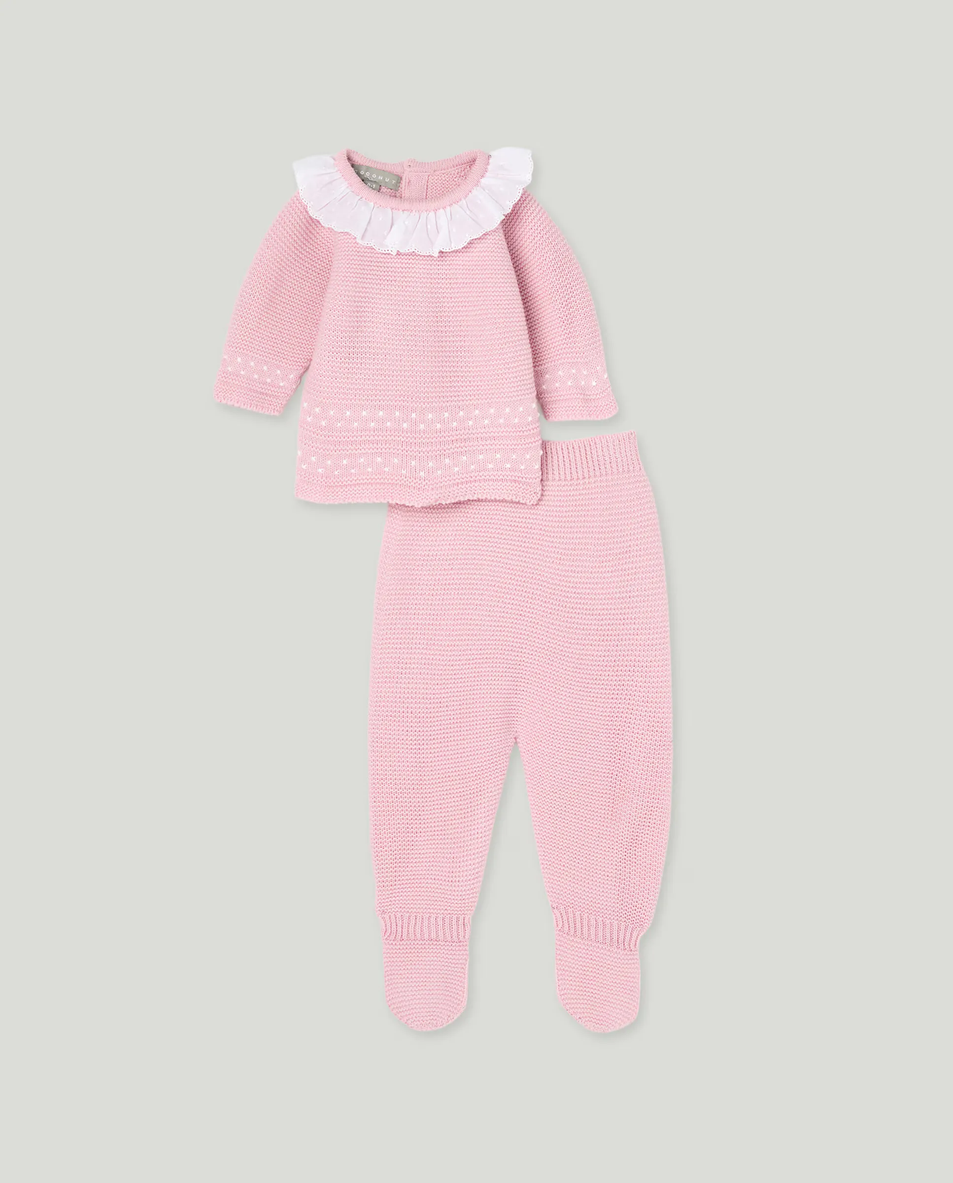Классический детский комплект с воротником и длинными рукавами, украшенный 2 линиями буфов Coconut El Corte Inglés, цвет 200 Rosa
Классический детский комплект с воротником и длинными рукавами, украшенный 2 линиями буфов Coconut El Corte Inglés, цвет 200 Rosa