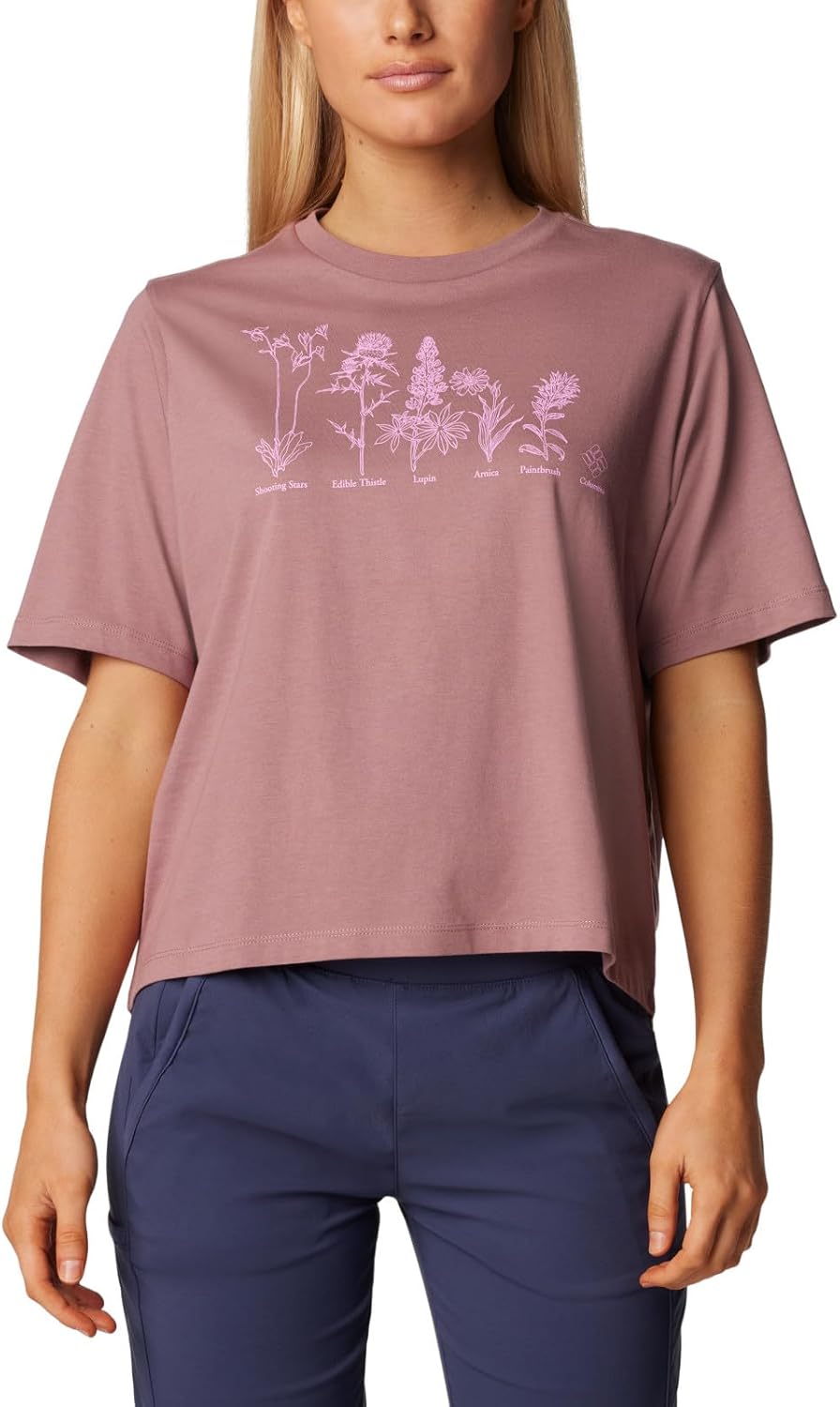 Женская футболка Columbia North Cascades Relaxed, Fig/Floral Friends
Женская футболка Columbia North Cascades Relaxed, Fig/Floral Friends