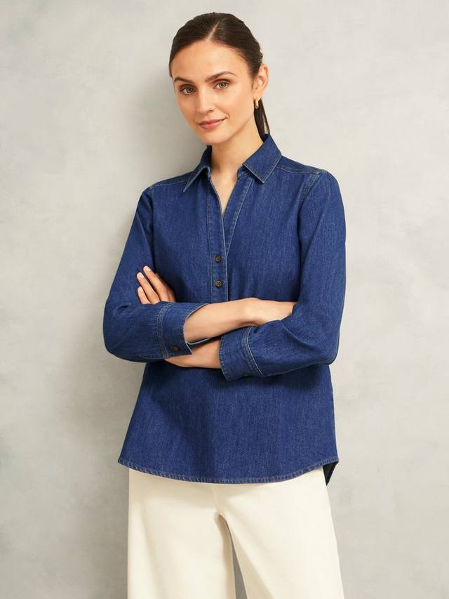 Блузка Elena из денима Hobbs, Mid Blue
Блузка Elena из денима Hobbs, Mid Blue