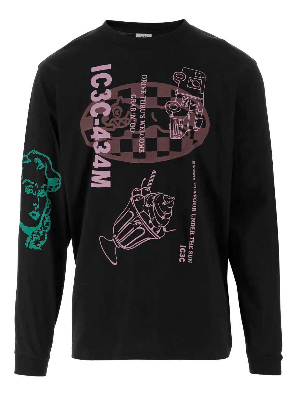 Футболка с длинными рукавами и принтом ICECREAM, черный
Футболка с длинными рукавами и принтом ICECREAM, черный