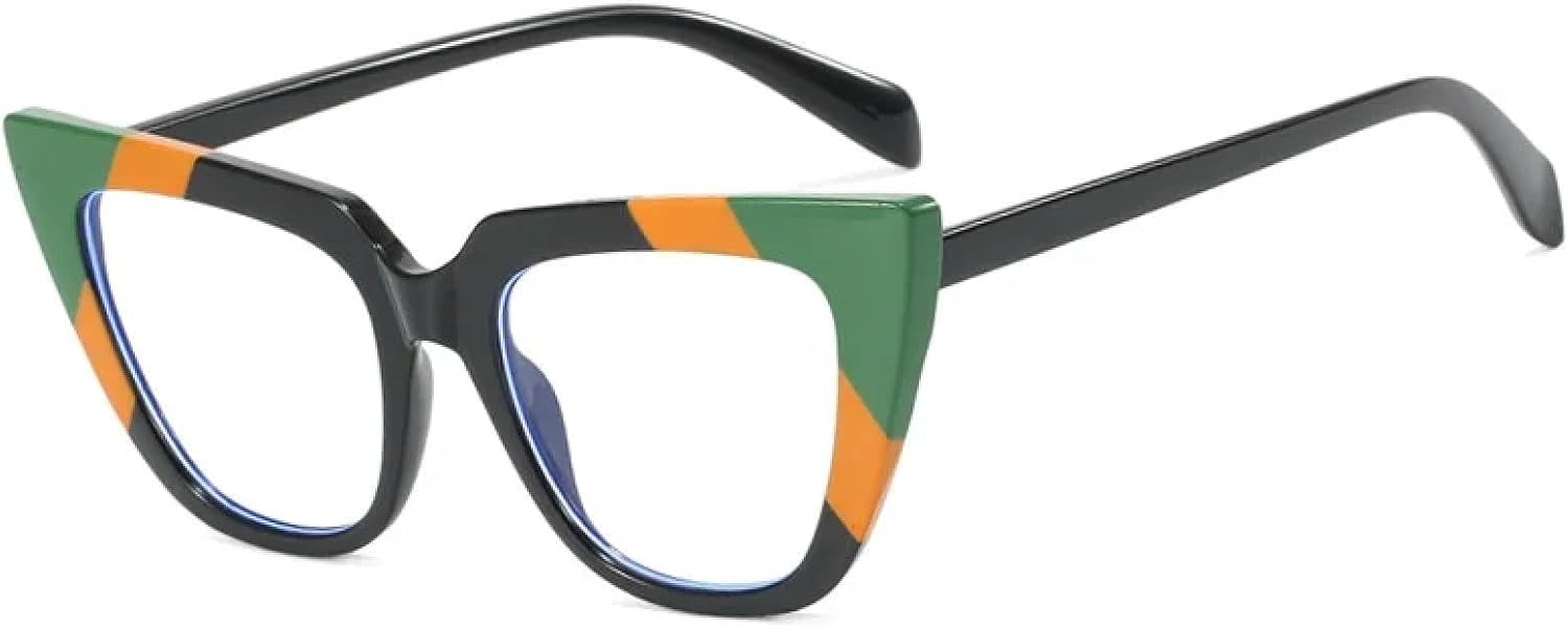 Солнцезащитные очки с защитой от УФ-излучения UV400 | Цветная оправа «кошачий глаз», прозрачные линзы | Для женщин и мужчин, для занятий спортом на открытом воздухе и вождения DSVIGF, Black Green
Солнцезащитные очки с защитой от УФ-излучения UV400 | Цветная оправа «кошачий глаз», прозрачные линзы | Для женщин и мужчин, для занятий спортом на открытом воздухе и вождения DSVIGF, Black Green