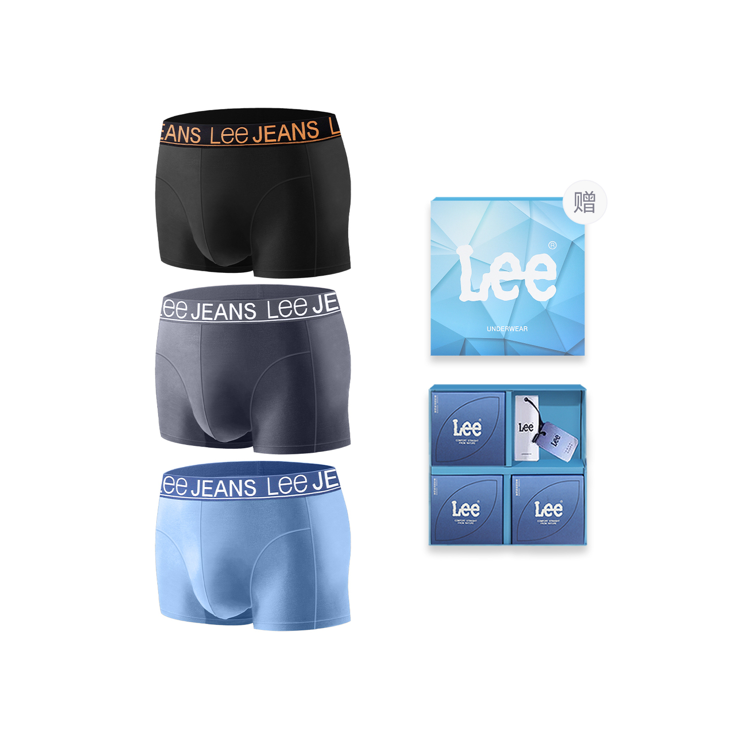 Lee Подарочный набор мужского белья 3 пары
Lee Подарочный набор мужского белья 3 пары