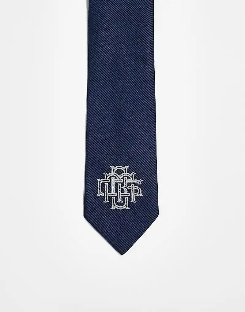 Галстук ASOS DESIGN с вышивкой темно-синего цвета
Галстук ASOS DESIGN с вышивкой темно-синего цвета
