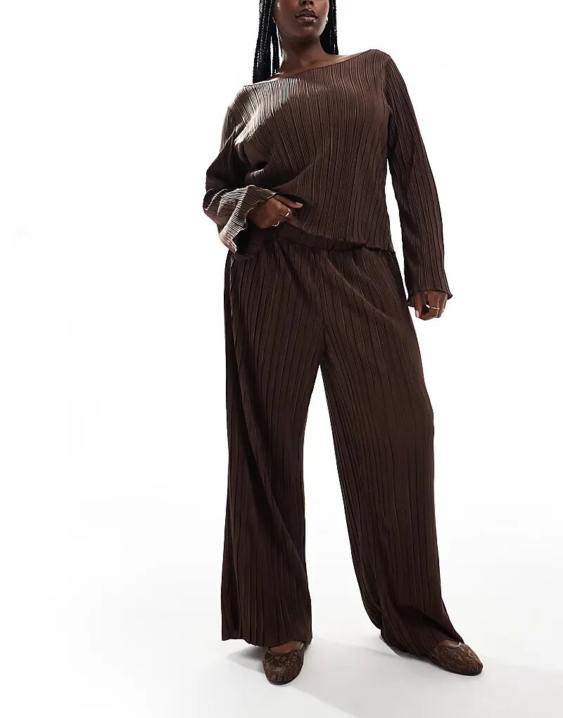 Широкие брюки Vero Moda Curve plisse шоколадно-коричневого цвета
Широкие брюки Vero Moda Curve plisse шоколадно-коричневого цвета