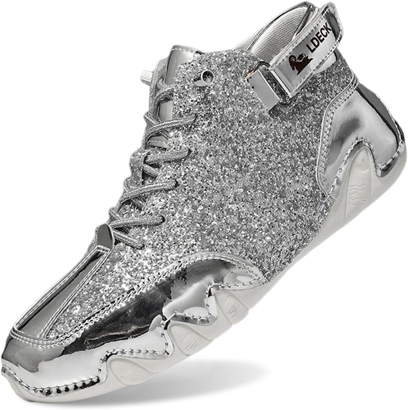 Блестящие белые кроссовки для мужчин и женщин, модные высокие повседневные с пайетками, сверкающие спортивные кроссовки унисекс, блестящие и яркие Generic
Блестящие белые кроссовки для мужчин и женщин, модные высокие повседневные с пайетками, сверкающие спортивные кроссовки унисекс, блестящие и яркие Generic