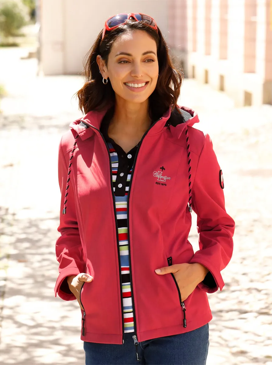 Повседневная куртка из софтшелла с капюшоном Casual Looks, цвет Erdbeere-Weiß-Meliert
Повседневная куртка из софтшелла с капюшоном Casual Looks, цвет Erdbeere-Weiß-Meliert