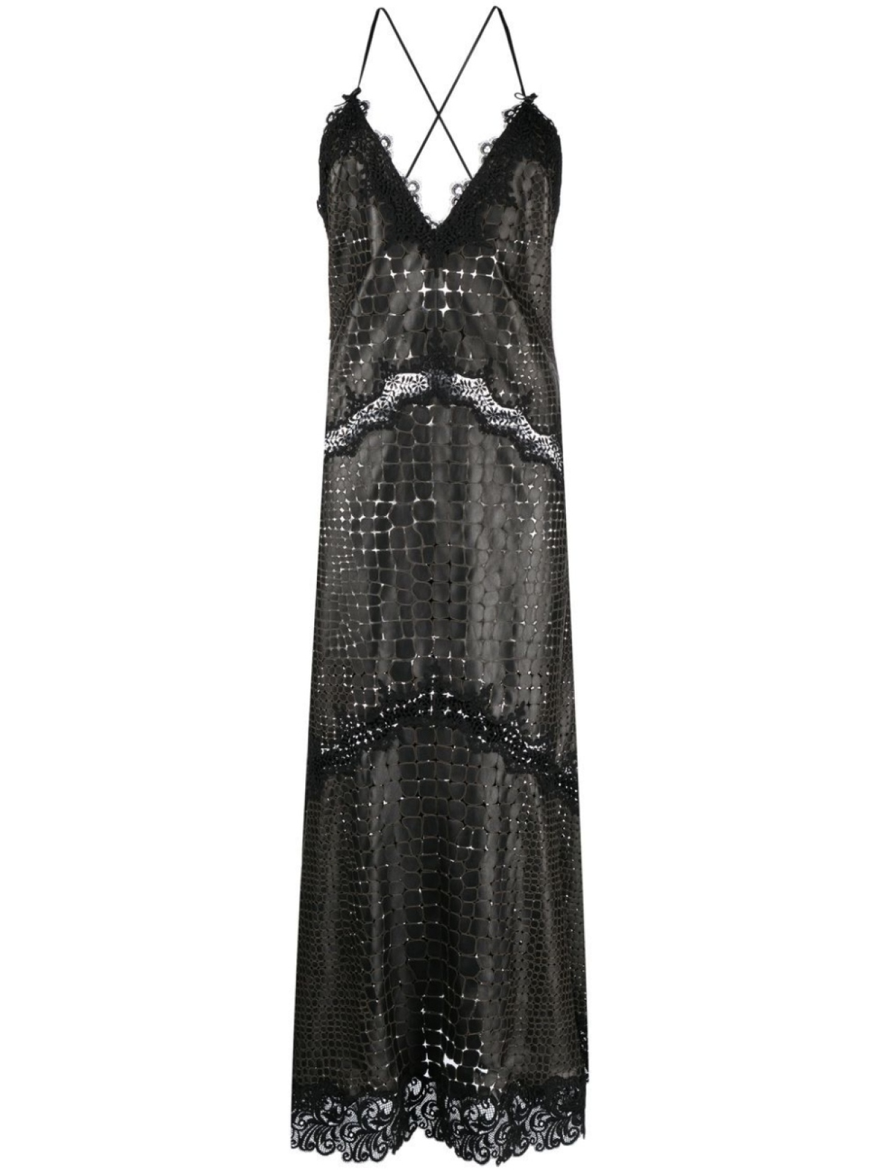 Roberto Cavalli платье-комбинация с тиснением под кожу крокодила, черный
Roberto Cavalli платье-комбинация с тиснением под кожу крокодила, черный