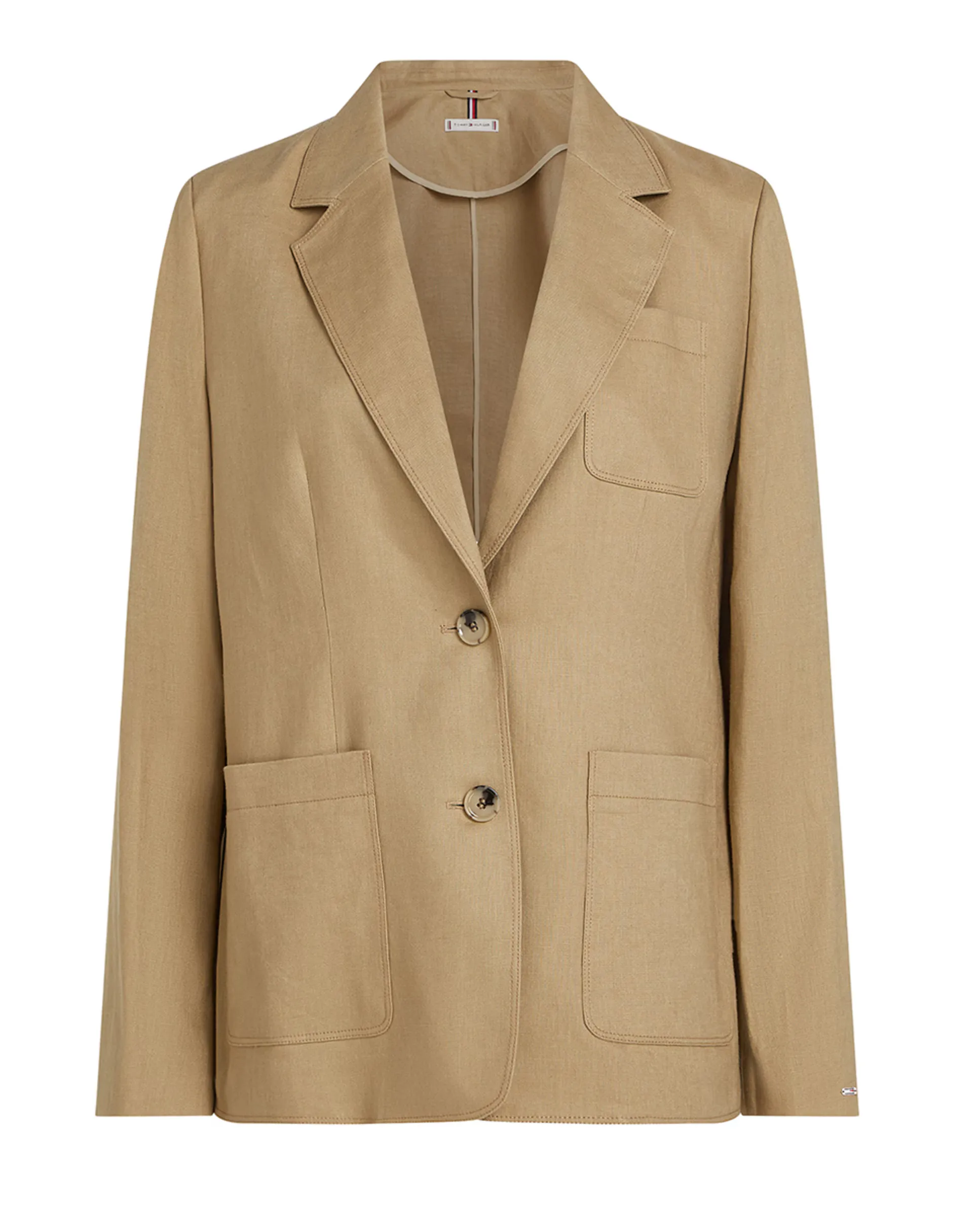 Женская льняная американка с карманами Tommy Hilfiger, коричневый
Женская льняная американка с карманами Tommy Hilfiger, коричневый