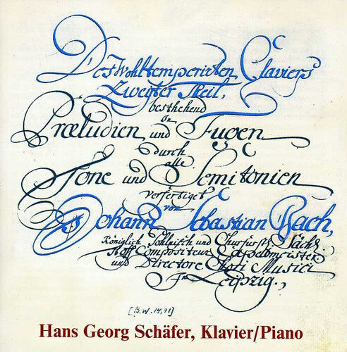 CD диск Bach / Schafer, Hans George: Well Tempered Klavier 2
CD диск Bach / Schafer, Hans George: Well Tempered Klavier 2