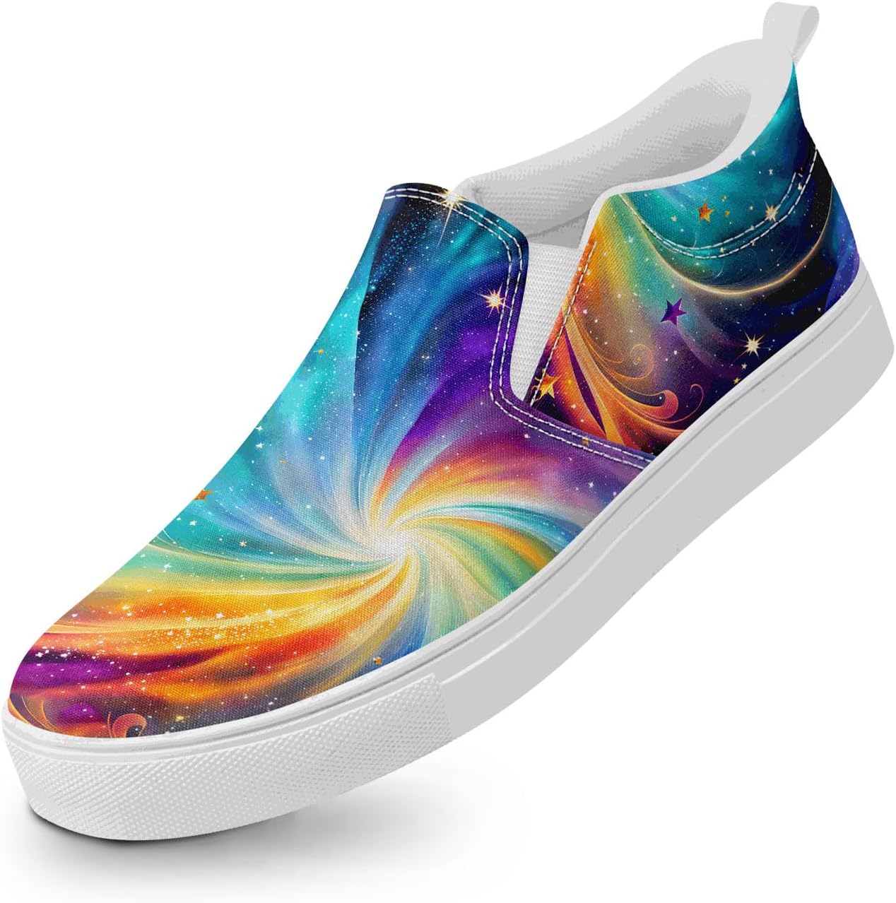Унисекс слипоны из холщовой ткани AWSOLE - принт с небесными звездами и луной - легкие повседневные балетки для прогулок, путешествий и ежедневной носки, белый/синий/зеленый/фиолетовый
Унисекс слипоны из холщовой ткани AWSOLE - принт с небесными звездами и луной - легкие повседневные балетки для прогулок, путешествий и ежедневной носки, белый/синий/зеленый/фиолетовый