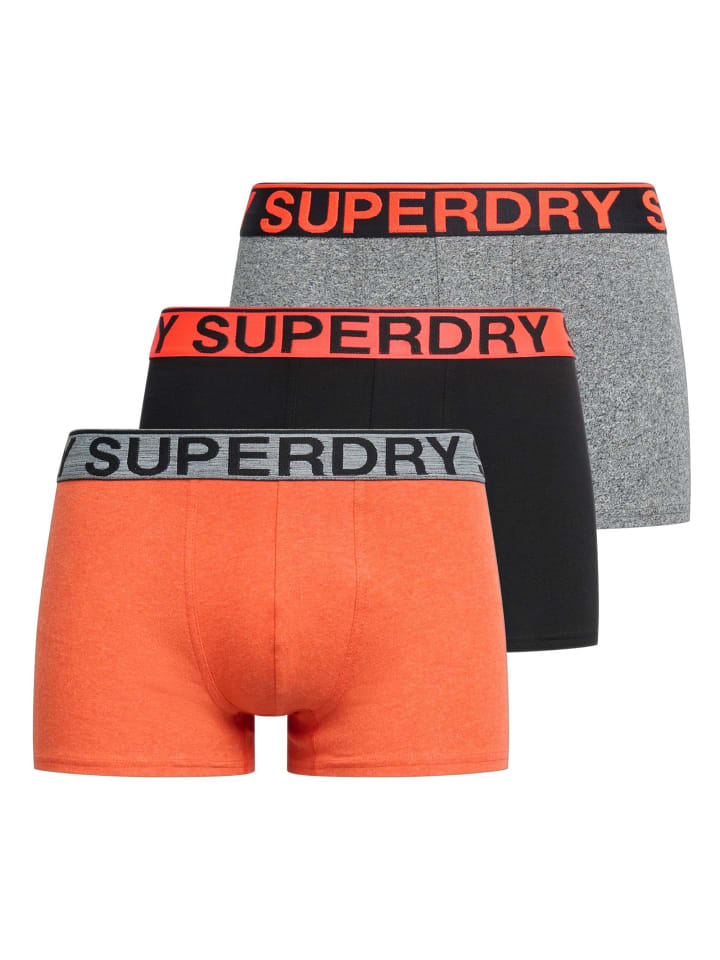 Superdry Комплект из 3 боксерских трусов оранжевого, черного и серого цветов
Superdry Комплект из 3 боксерских трусов оранжевого, черного и серого цветов