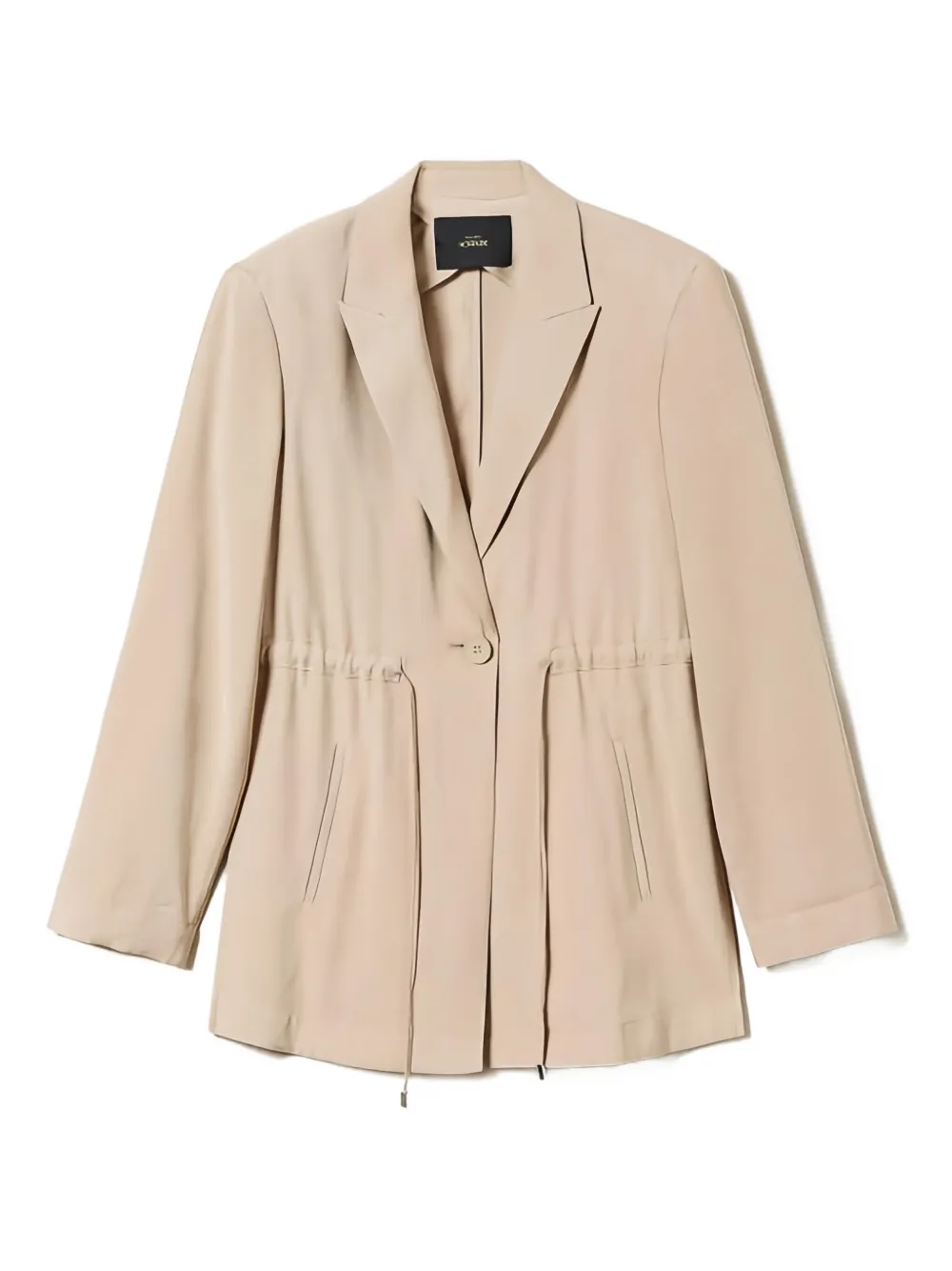 Однобортный блейзер с кулиской Twinset, нейтральный
Однобортный блейзер с кулиской Twinset, нейтральный