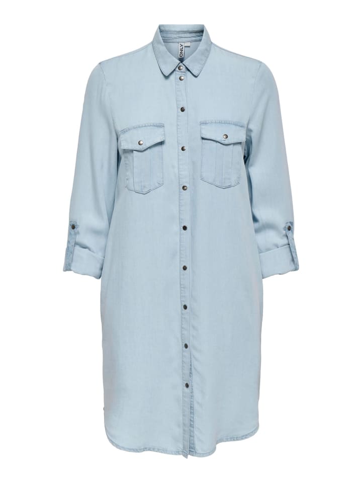 Платье до колена ONLY, светло-синий деним
Платье до колена ONLY, светло-синий деним