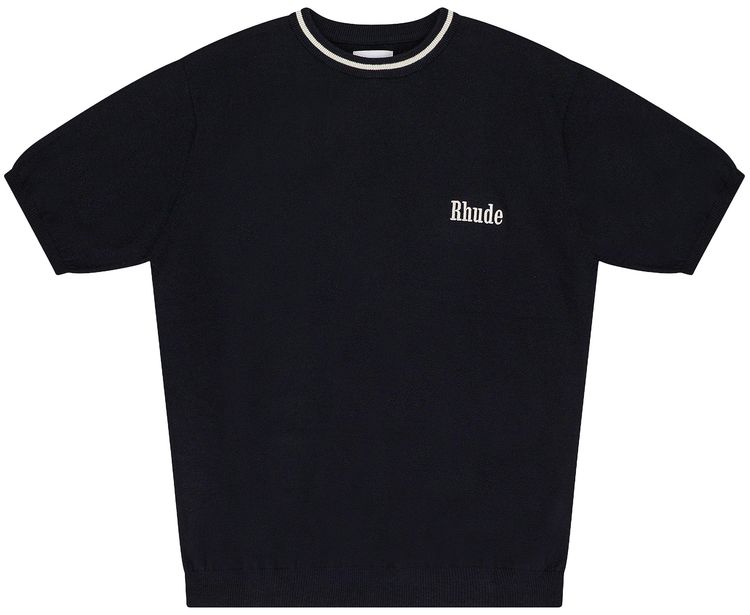 Вязаная футболка с логотипом Rhude, черный
Вязаная футболка с логотипом Rhude, черный