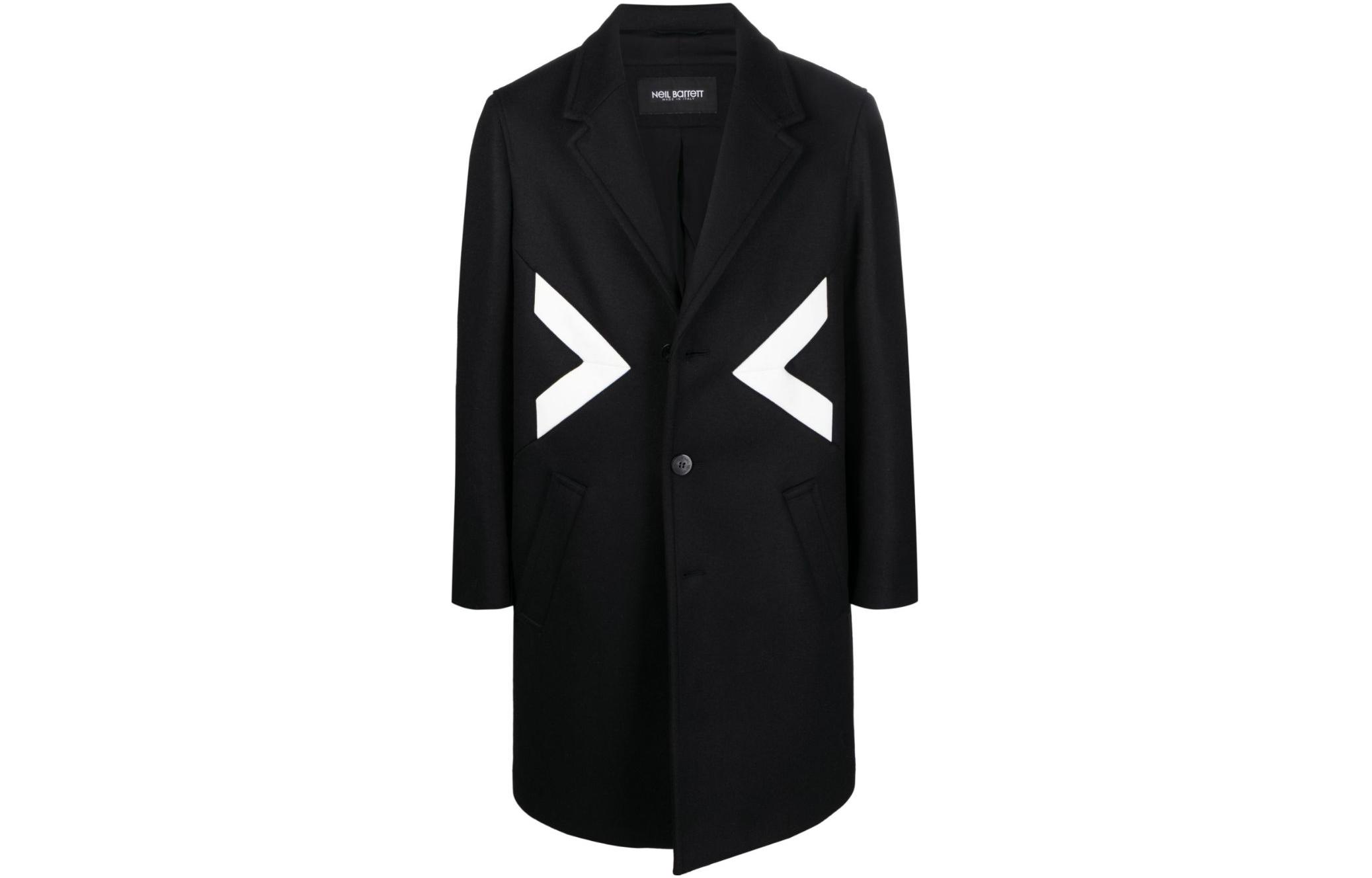 Neil Barrett Мужское пальто черно-белое, Black White
Neil Barrett Мужское пальто черно-белое, Black White
