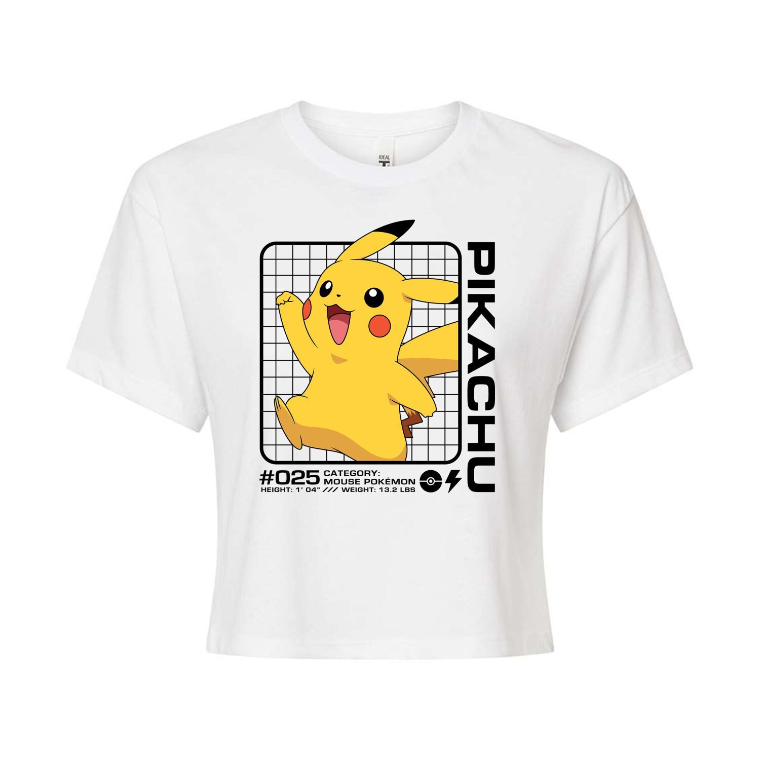 Укороченная футболка для подростков с изображением покемона Пикачу Licensed Character, белый
Укороченная футболка для подростков с изображением покемона Пикачу Licensed Character, белый