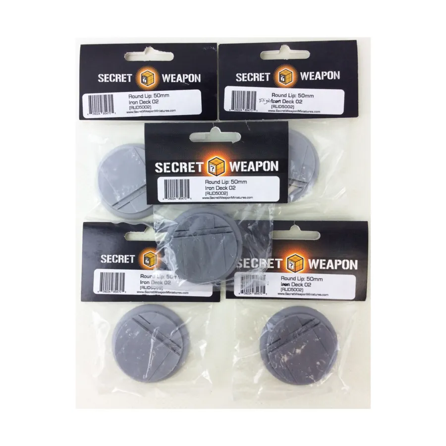Круглая основа для губ 50 мм № 2 — Iron Deck (5 шт.), Miniature Bases - Flight Deck
Круглая основа для губ 50 мм № 2 — Iron Deck (5 шт.), Miniature Bases - Flight Deck